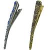 Set of 2 JCGY Alligator Strong Metal Hair Clips Long Duckbill Clips Beakclips for Hair Upstyling for Women Girls NM110-2nSapGpur view 2