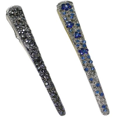 Set of 2 JCGY Alligator Strong Metal Hair Clips Long Duckbill Clips Beakclips for Hair Upstyling for Women Girls NM110-2nJetnSap