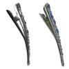 Set of 2 JCGY Alligator Strong Metal Hair Clips Long Duckbill Clips Beakclips for Hair Upstyling for Women Girls NM110-2nJetnSap view 2