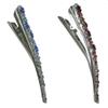 Set of 2 JCGY Alligator Strong Metal Hair Clips Long Duckbill Clips Beakclips for Hair Upstyling for Women Girls NM110-2nSapNred view 2