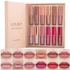 12 Colors Matte & Glossy Liquid Lipstick Set  Book Style Gift Kit for Women & Girls  Long Lasting Waterproof Lip Gloss with Nude, Pink, Red Shades, Non-Sticky, Transfer-Proof Lip Stain (Set A) view 1