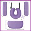 Saloniture Professional Portable Lightweight Tri-Fold Massage Table with Aluminum Legs - Includes Headrest, Face Cradle, Armrests and Carrying Case, Lavender view 3