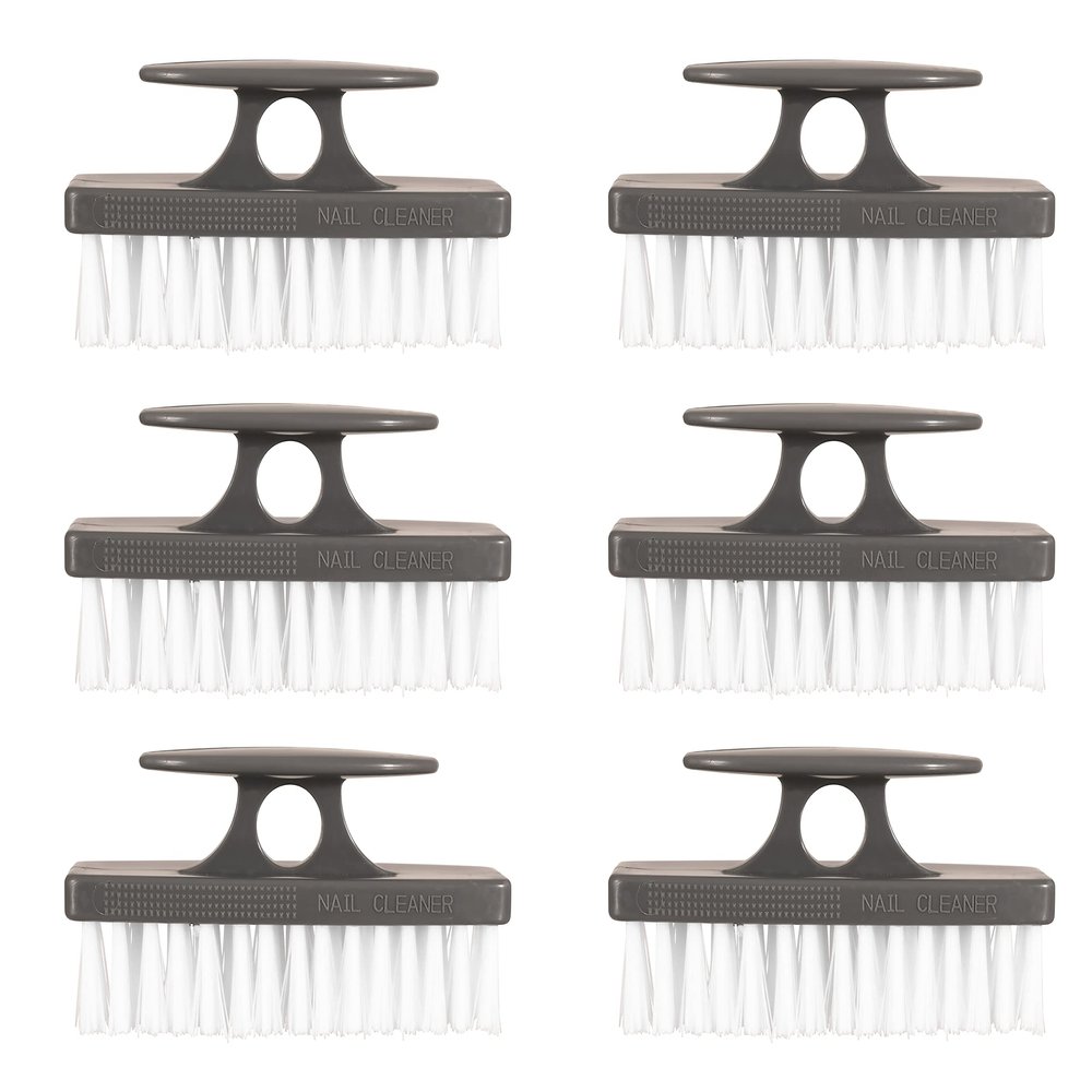 Superio Nail Brush for Cleaning Fingernails, Toe & Foot - All-Purpose Stiff Scrub Brush for Home, Kitchen, Work - Black