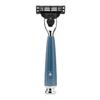 MHLE RYTMO 4-Piece Black Fiber 3-Blade Razor Modern Luxury Wet Shaving Set - Perfect for Every Day Use, Barbershop Quality Close Smooth Shave view 2