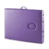 Saloniture Professional Portable Lightweight Bi-Fold Massage Table with Aluminum Legs - Includes Headrest, Face Cradle, Armrests and Carrying Case - Lavender view 4