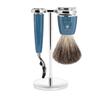 MHLE RYTMO 3-Piece Pure Badger 3-Blade Razor Modern Luxury Wet Shaving Set - Perfect for Every Day Use, Barbershop Quality Close Smooth Shave view 1