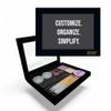 Z Palette Extra Large Deep Black Empty Magnetic Makeup Palette with Clear Window view 1