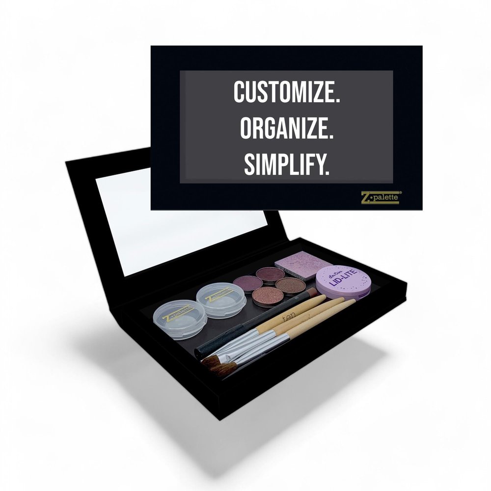 Deep Large Z Palette Magnetic Makeup Palette, Empty Magnetic Palette, Universal Magnet makeup palette for Eyeshadows, Powders, Customizable Beauty Organizer with Clear Window