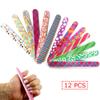 12 pcs Nail File Double Sided Emery Board Manicure Pedicure Gift Set Design 7" view 4