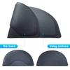 Salon mats for Hair Stylist 3'x4' Barber Shop Salon Chair Mats - Black Semi Circle Anti-Fatigue Floor Mat for Salon Chair - 5/8" Thick Salon Standing Mat view 4