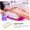 Beaupretty 1pc Manicure Hand Pillow Cushion for Nail Art Stylish Marble Design Comfortable Wrist Support for Home Salon Use for Special Occasions Like Christmas and Valentine Day view 2