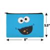 GRAPHICS & MORE Sesame Street Cookie Monster Face Accessories Pencil Pen Bag Organizer Pouch view 4