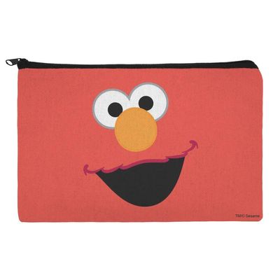 GRAPHICS & MORE Sesame Street Elmo Face Accessories Pencil Pen Bag Organizer Pouch