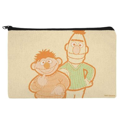 GRAPHICS & MORE Sesame Street Bert and Ernie Distressed Accessories Pencil Pen Bag Organizer Pouch