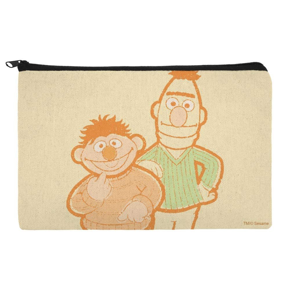GRAPHICS & MORE Sesame Street Bert and Ernie Distressed Accessories Pencil Pen Bag Organizer Pouch