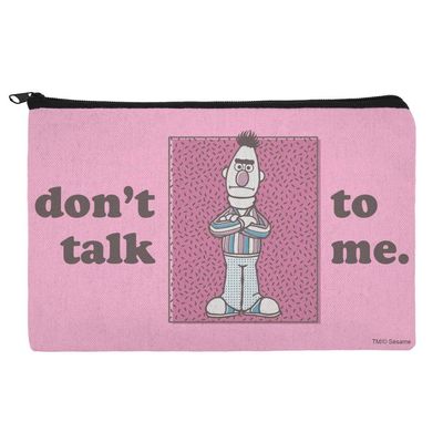 GRAPHICS & MORE Sesame Street Bert Don't Talk to Me Accessories Pencil Pen Bag Organizer Pouch
