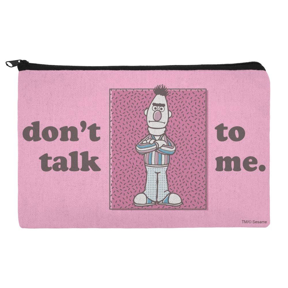 GRAPHICS & MORE Sesame Street Bert Don't Talk to Me Accessories Pencil Pen Bag Organizer Pouch