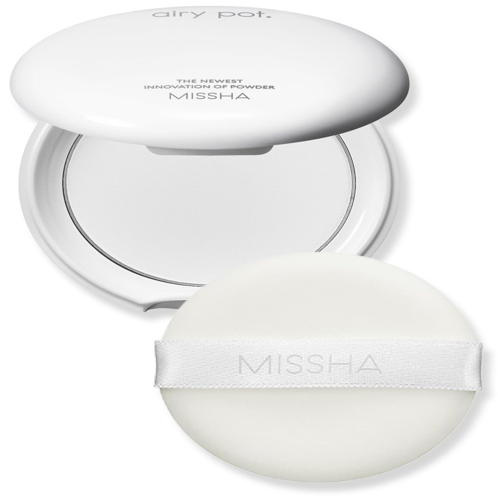 MISSHA Airy Pot Pressed Translucent Powder Pact 5g I Make Up Finishing Setting Powder For a Natural Matte Finish