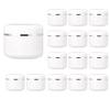 20ml Mini White PP Cream Jars Container Silver Edge with Screw Lid and PP Liner Refillable Plastic Cosmetic Sample Jar Pots (30Pcs) view 1