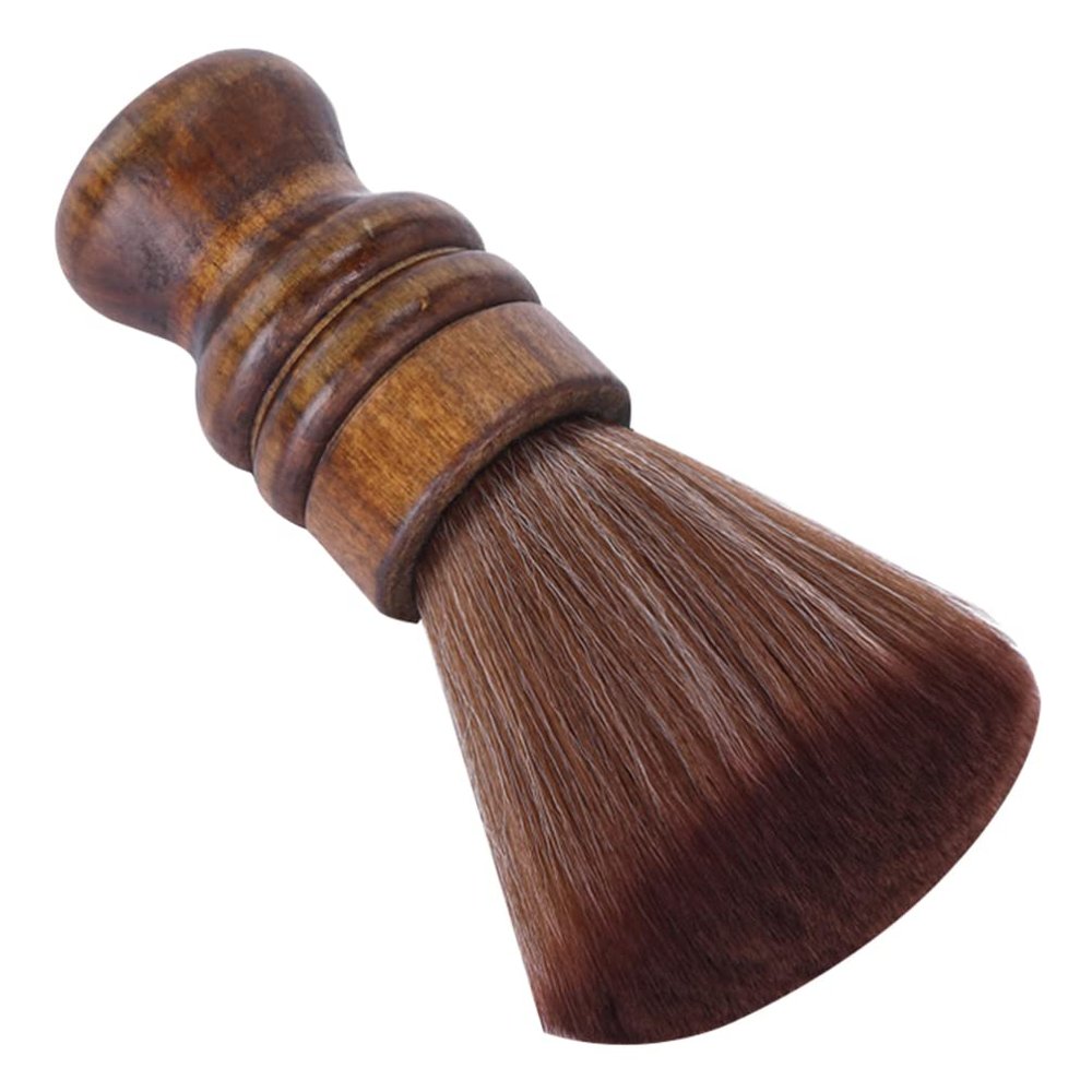 1Pc Hair Brush face Duster Barber Hair Duster Brush Barber Neck Barber Duster Brush Neck Cleaning Tool Shaving saop Brush Professional Makeup Fiber Wool Shave