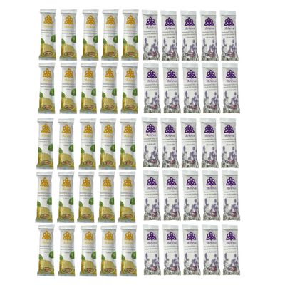 Asheva 8" x 9" Individually Wrapped Oshibori Disposable Towels - Luxurious Moist Cotton Hot/Cold Refreshment Towel - Lavender, Lemon, or Tea Tree Scents - Perfect for Spa, Travel, Dining & Events