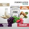Legend's Creek Farm, Goat Milk Body Butter - Hydrating Natural Body Moisturizer with Organic Shea Butter & Grape Seed Oil - 8 Oz Purifying & Toning Whipped Body Butter (Unscented) view 4