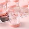 100 Count 20g Sample Containers with LidsRefillable Cosmetic Containers Small Plastic Jars Lip Scrub Container - Pink view 2