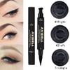 AVIERLL Winged Eyeliner Stamp-2 Pens, Waterproof Long Lasting Quick Flick Wingliner, Lasting Smudgeproof Natural Cat Eye Vamp Liquid Eye Liner Black(Small Triangle) view 2