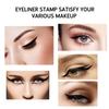 AVIERLL Winged Eyeliner Stamp-2 Pens, Waterproof Long Lasting Quick Flick Wingliner, Lasting Smudgeproof Natural Cat Eye Vamp Liquid Eye Liner Black(Small Triangle) view 3