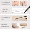 AVIERLL Winged Eyeliner Stamp-2 Pens, Waterproof Long Lasting Quick Flick Wingliner, Lasting Smudgeproof Natural Cat Eye Vamp Liquid Eye Liner Black(Small Triangle) view 4