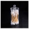 Acrylic Round Container Cosmetic Makeup Cotton Multifunctional Pad Organizer Jewelry Storage Box Holder and Candy Jars (Color : CottonSwabBox) view 1