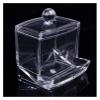 Acrylic Cotton Swabs Storage Holder Box Portable Transparent Makeup Cotton Jewelry Organizer Case (Color : 01) view 1
