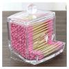 Acrylic Cotton Swabs Storage Holder Box Portable Transparent Makeup Cotton Jewelry Organizer Case (Color : 01) view 2