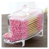 Acrylic Cotton Swabs Storage Holder Box Portable Transparent Makeup Cotton Jewelry Organizer Case (Color : 01) view 3