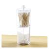 Acrylic Multifunctional Round Container Cosmetic Makeup Cotton Pad Organizer Jewelry Storage Box Holder and Candy Jars (Color : TwoInOne) view 3