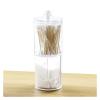 Acrylic Round Container Cosmetic Makeup Cotton Multifunctional Pad Box Holder and Candy Jars (Color : TwoInOne) view 2