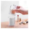 Acrylic Round Container Cosmetic Makeup Cotton Multifunctional Pad Box Holder and Candy Jars (Color : TwoInOne) view 3
