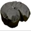 Therapists Choice Waterproof Face Cradle Cover, Re-Usable and Machine Washable, 4pcs per Package. (Black) view 1