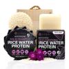VIORI Terrace Garden Shampoo and Conditioner Bar Set and Bamboo Holder- Made with Rice Water for Hair Growth - Handcrafted Sulfate Free Shampoo and Conditioner view 1