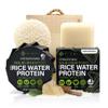 Viori Hidden Waterfall Shampoo and Conditioner Bar Set and Bamboo Holder - Made with Rice Water for Hair Growth - Handcrafted Sulfate Free Shampoo and Conditioner view 1