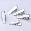 100pcs Alligator Duckbill Hair Clips Metal Single Prong Hair Clip Hairpins Teeth Bows Professional Sectioning Clips DIY Hair Accessories for Women Styling, Silver view 4