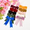 10Pcs 5" Velvet Hair Bows Girls Hair Clips Ponytail Holder Accessories for Women Girls Toddlers view 2