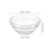 Cabilock 10PCS Facial Mixing Bowls, 3 Inch Clear Glass Esthetician Measuring Bowls for Facials, Small DIY Face Mud Mask, Cosmetic Mix Making Accessory, Skincare Tools for Home and Salon Use view 2