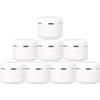 30ml White Silver Edge Cosmetic Plastic Jars with Screw Lid and PP Liner Portable Refillable Face Cream Lip Balm Lotion Storage Container Case (Pack of 30) view 1