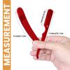 Utopia Care Professional Straight Razor for Men, Barber Straight Edge Razor Safety with 100 Pack Blades, Red view 2