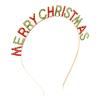 Soochat Merry Christmas Rhinestone Headbands, Xmas Crystal Hair Hoops Christmas Party Headdress Hair Accessory for Women Girls view 3