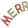 Soochat Merry Christmas Rhinestone Headbands, Xmas Crystal Hair Hoops Christmas Party Headdress Hair Accessory for Women Girls view 4