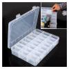HANRUO 24 Compartment Storage Box Practical Adjustable Plastic Case for Bead Rings Jewelry Display Organizer (Color : Crystal) view 4