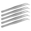 5Pcs Curved Tweezer, 15.5CM Stainless Steel Positioning Tweezers Sewing Machine Accessories view 1
