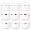 50ml Empty White Silver Edge Plastic Jar with Screw Lid and PP Liner Portable Refillable Plastic Cream Lotion Lip Balm Sample Container Bottle Pot (Pack of 20) view 1